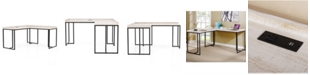 Furniture of America Deravig L-Shape Corner Desk